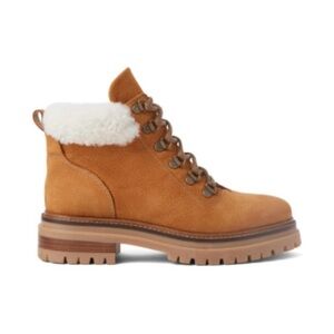 M. Gemi Alpi Tan Hiker Shearling Boots - Size 35.5